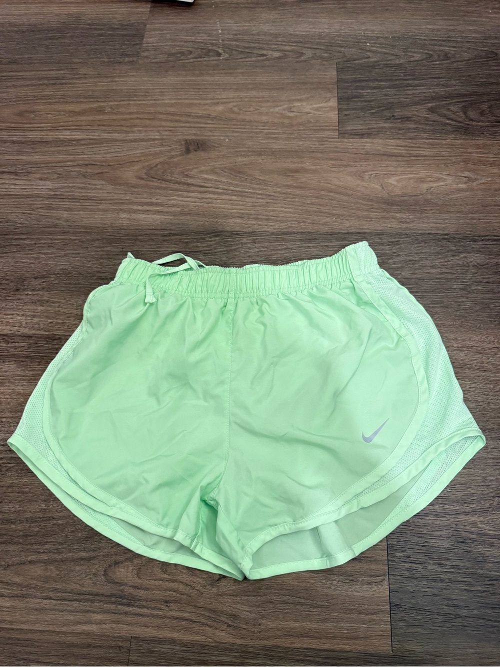 Nike Women's Pastel Green Running Shorts Dri-Fit